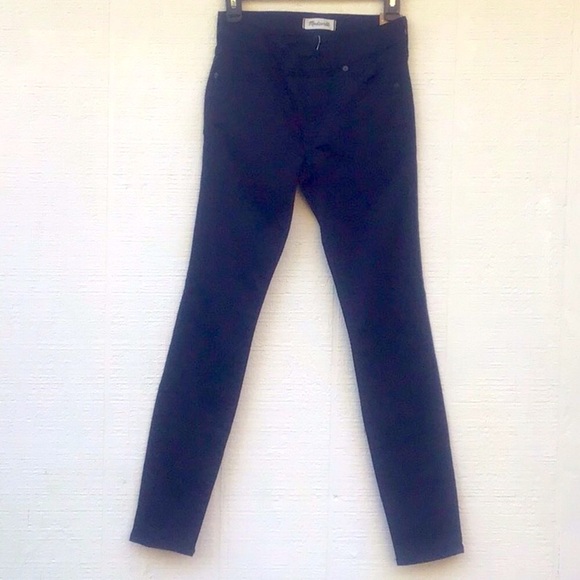Madewell 8” skinny skinny black jeans 25 - Picture 4 of 16
